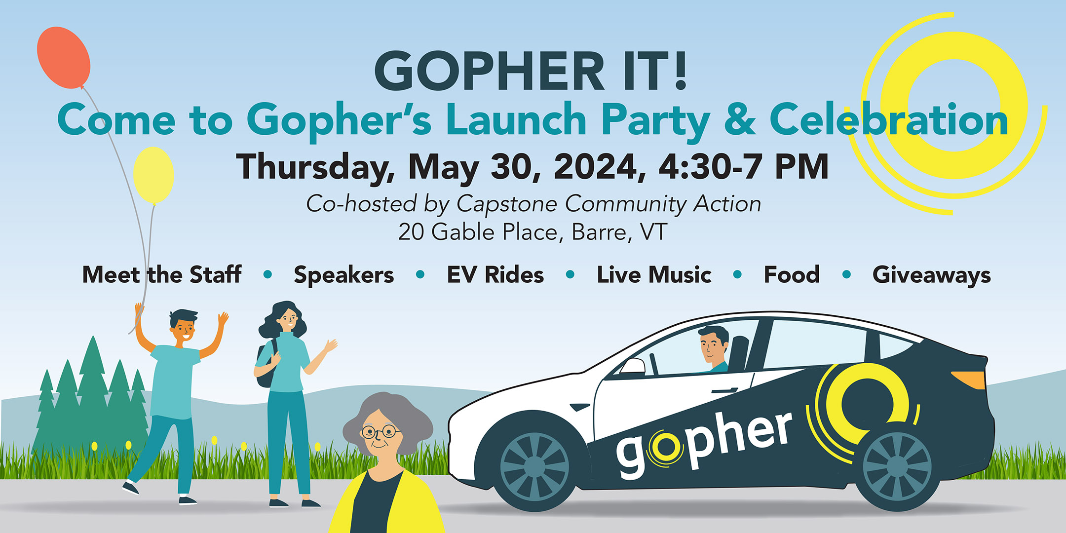 Gopher May 30 Launch Party graphic